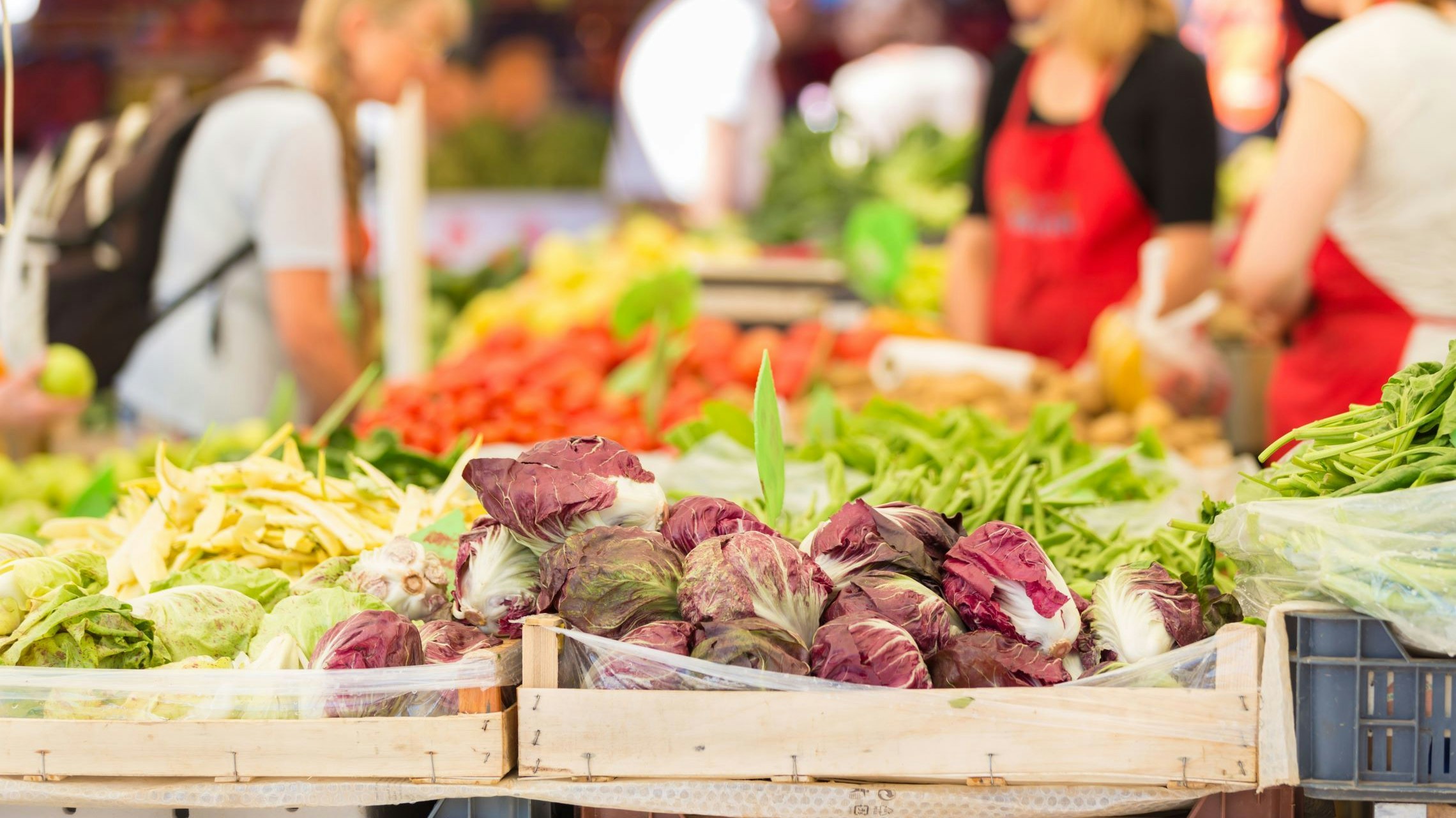 Markt mit Gemüse