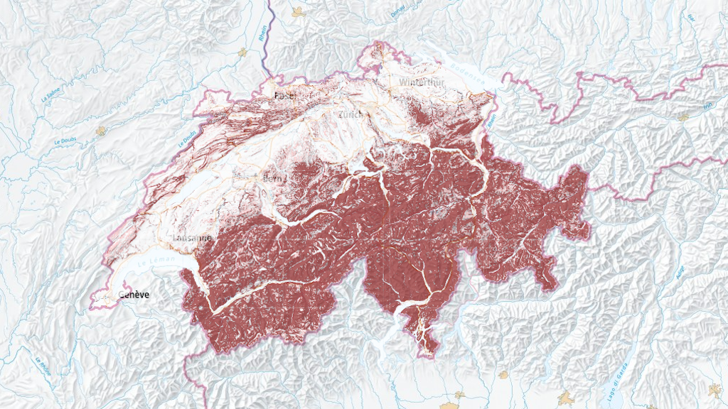 Carte Terrains en pente