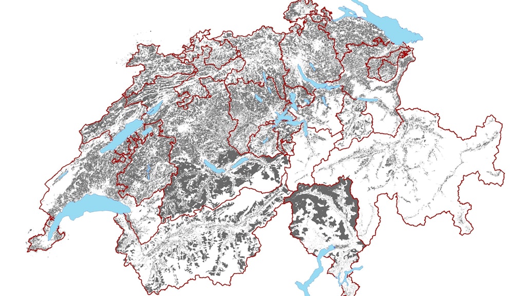 Carte Surfaces agricoles cultivées