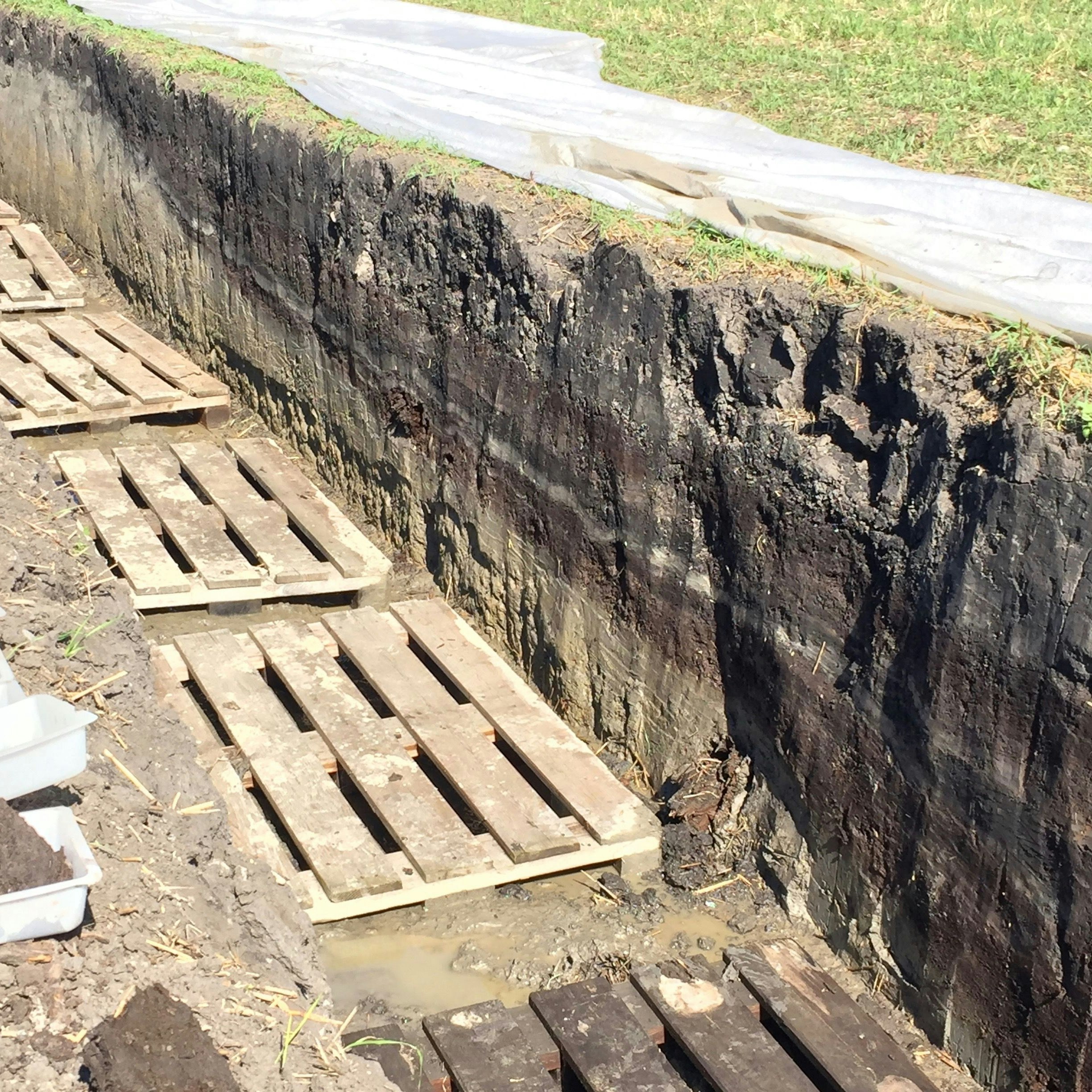 Speicherbecken für Bewässerung
