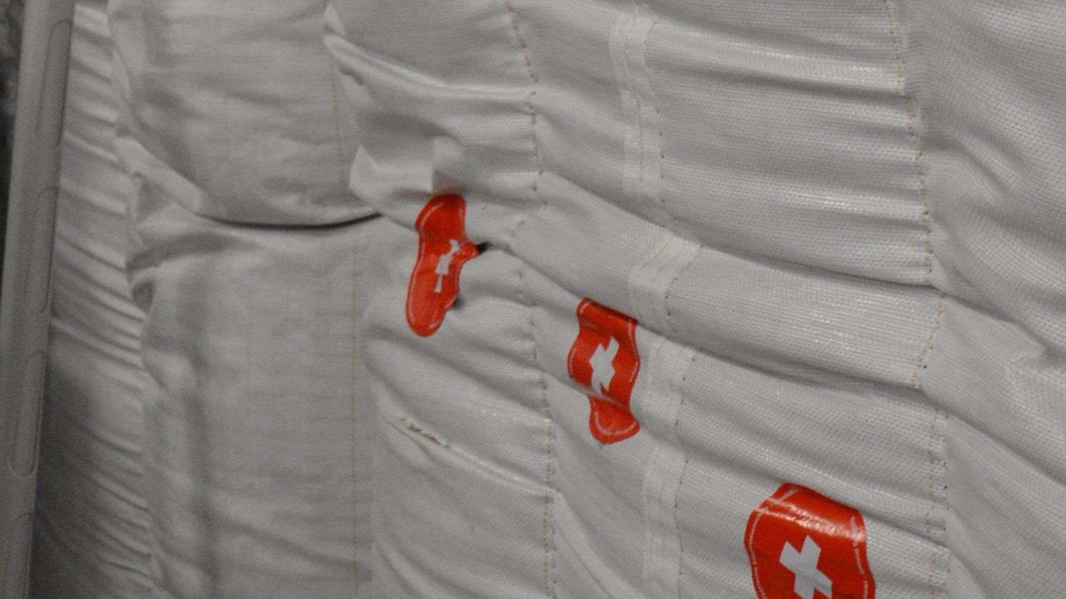 Saatgut in Big-Bags in einem Saatgutlager.