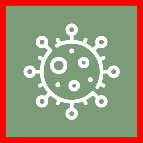 Icon organismes de quarantaine virus, viroïde, phytoplasme