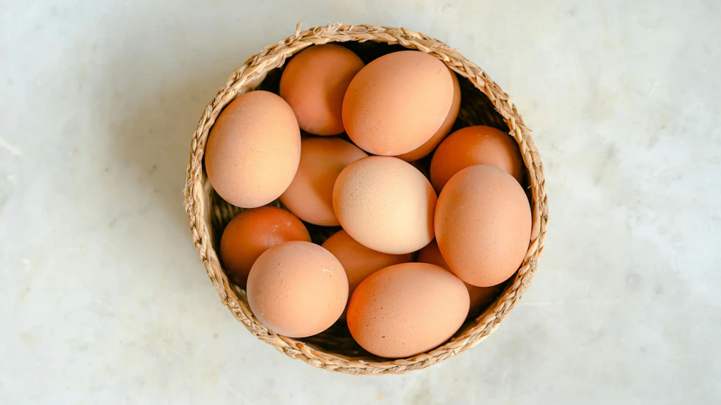 Oeufs dans un panier