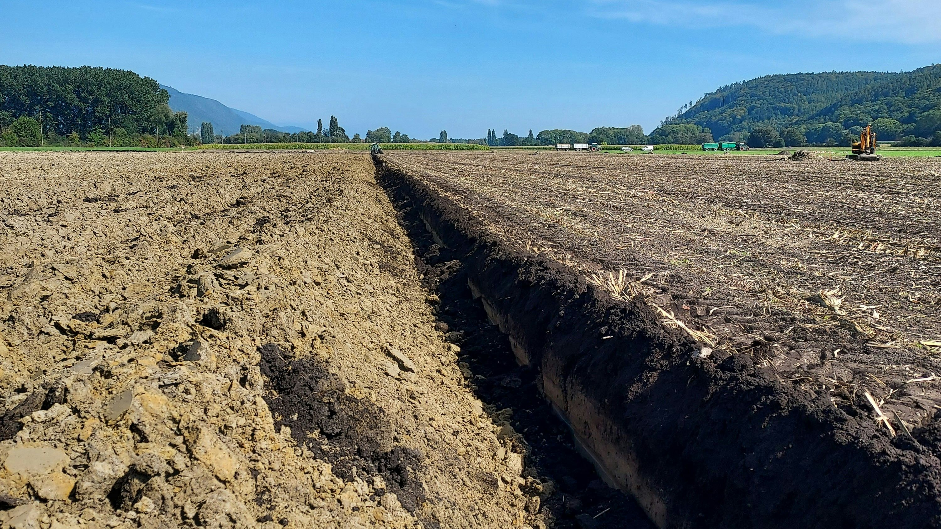 Un sol qui a été labouré en profondeur