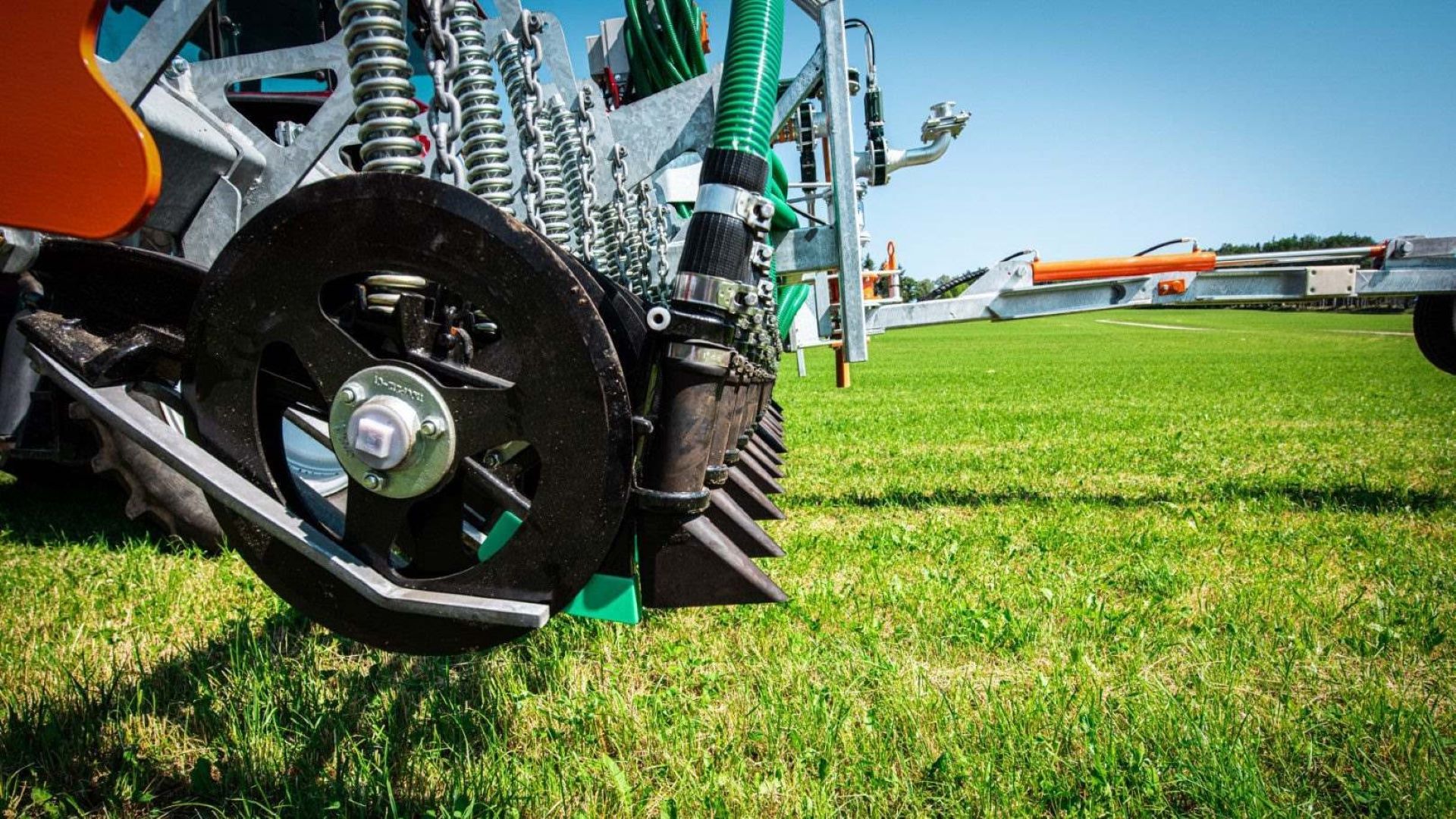 Injecteur de lisier permettant d’épandre le lisier directement dans le sol.