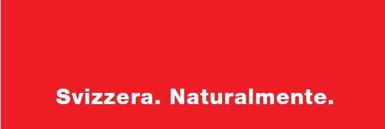 L’identità visiva di Svizzera.Naturalmente. è costituita da una barra bianca e rossa in cui le varie categorie possono inserire il proprio logo.